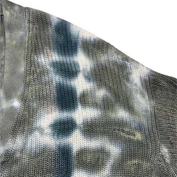 Young Fabulous & Broke Cardigan Sweater Distressed Tie Dye Knit Button Front NEW - Picture 12 of 15